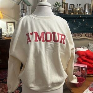 VALENTINE'S Amour Graphic Crew Neck Sweatshirt